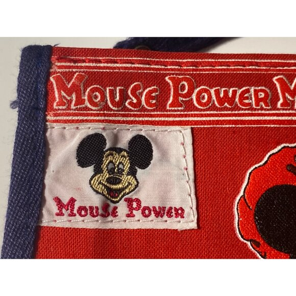 Walt Disney Minnie MOUSE POWER Red Wristlet Hand Bag Purse MISSING ZIP PULL vtg - Picture 2 of 16
